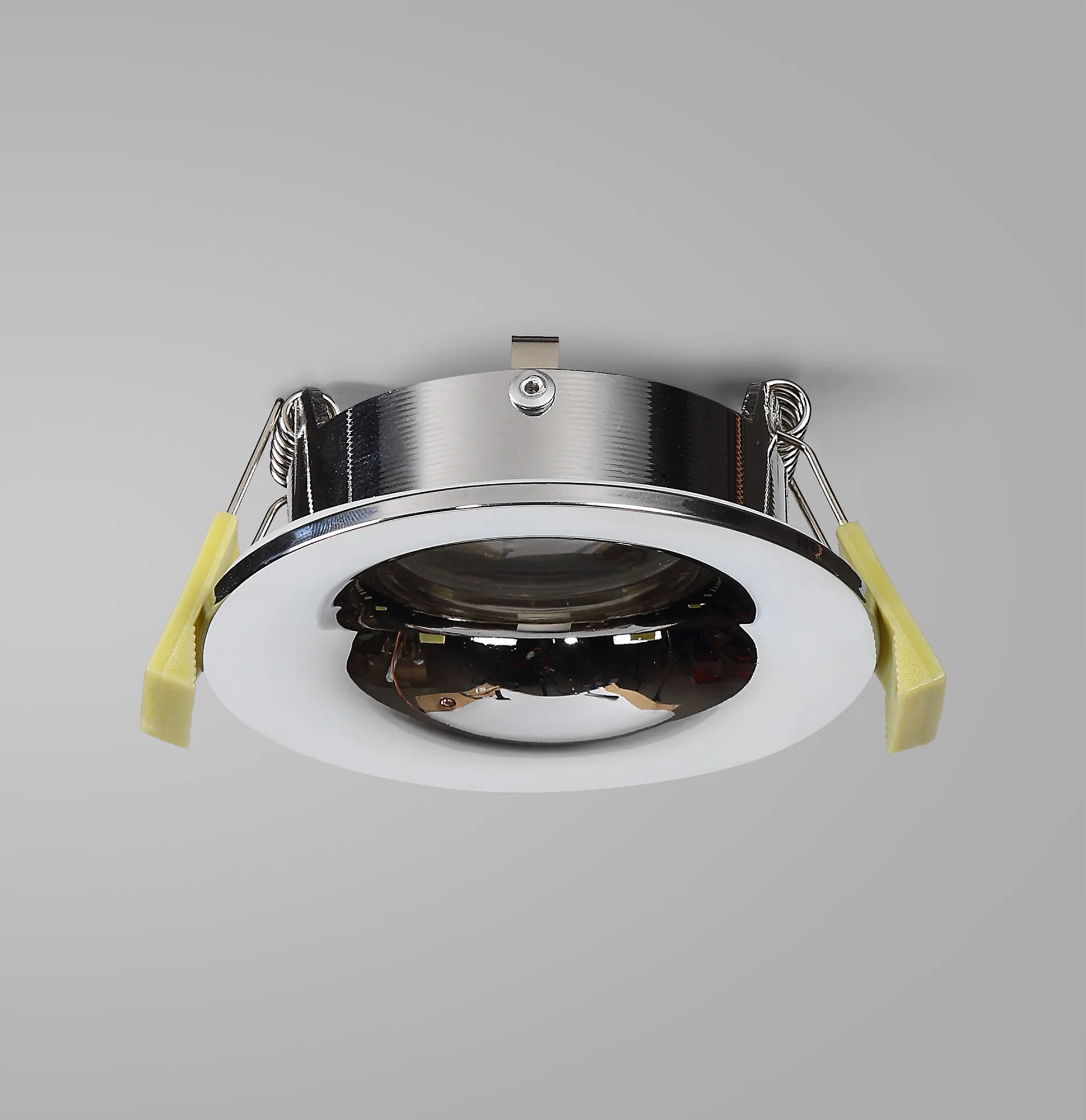 Bruve GU10 Recessed Round Polished Chrome IP65 Downlighter, Cut-Out 68mm DX200402  Dlux Bruve IP65